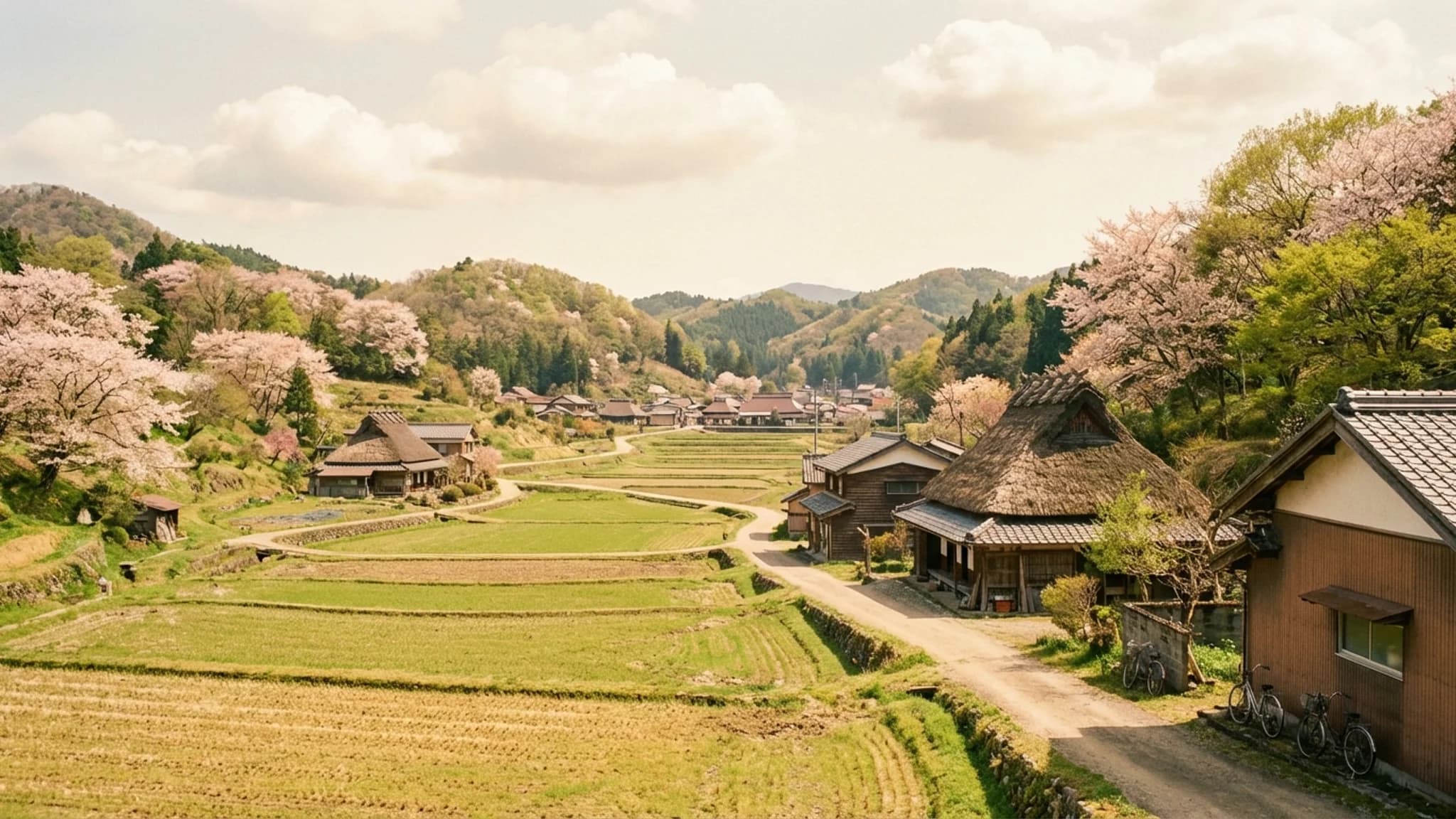 はじめてのデータ活用を始める観光地のイメージ - 日本の田園風景