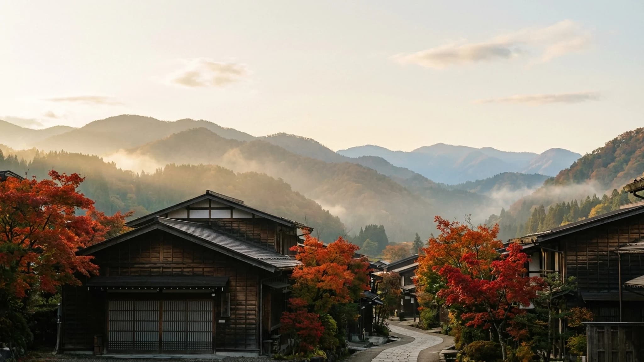 観光データプラットフォームMORIBITO DMPのイメージ - 山間の観光地風景